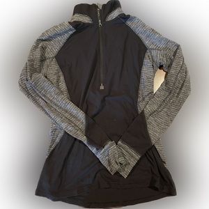 lululemon athletica Black and Gray Sweatshirt